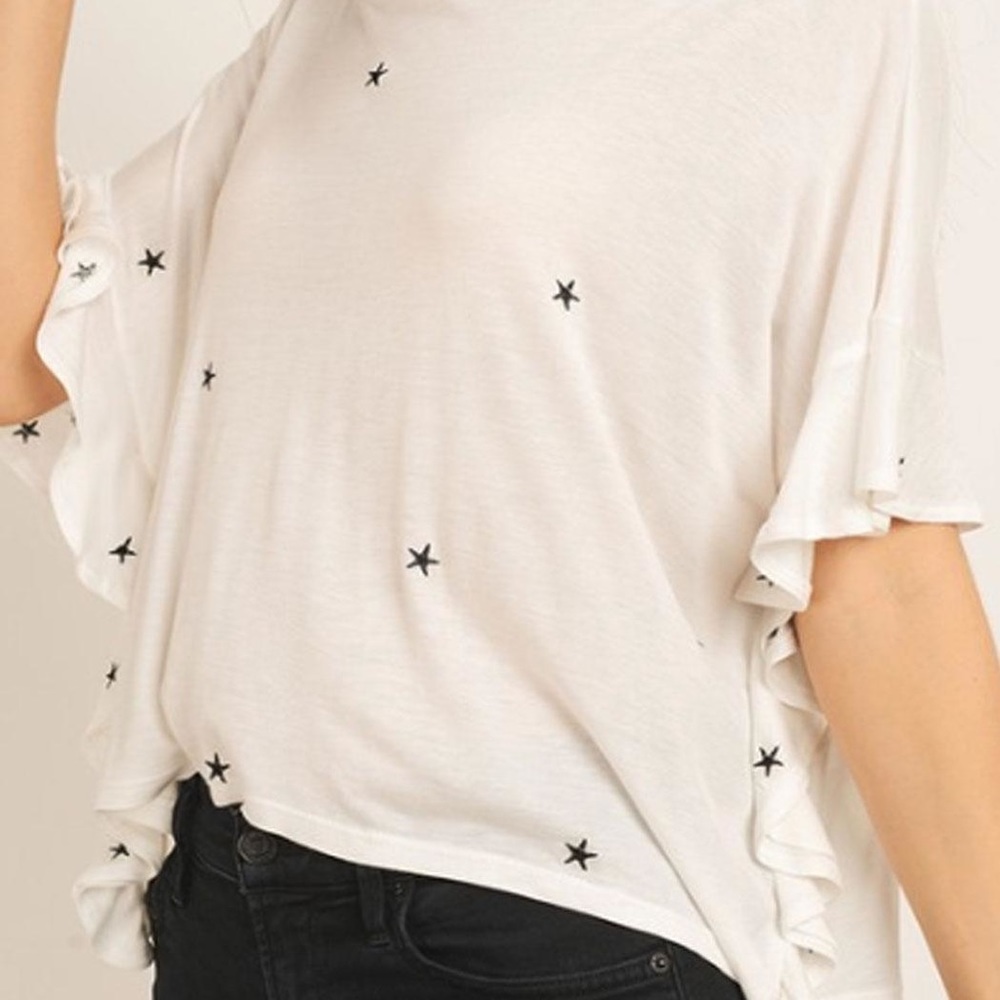 Storia star ruffle top -
